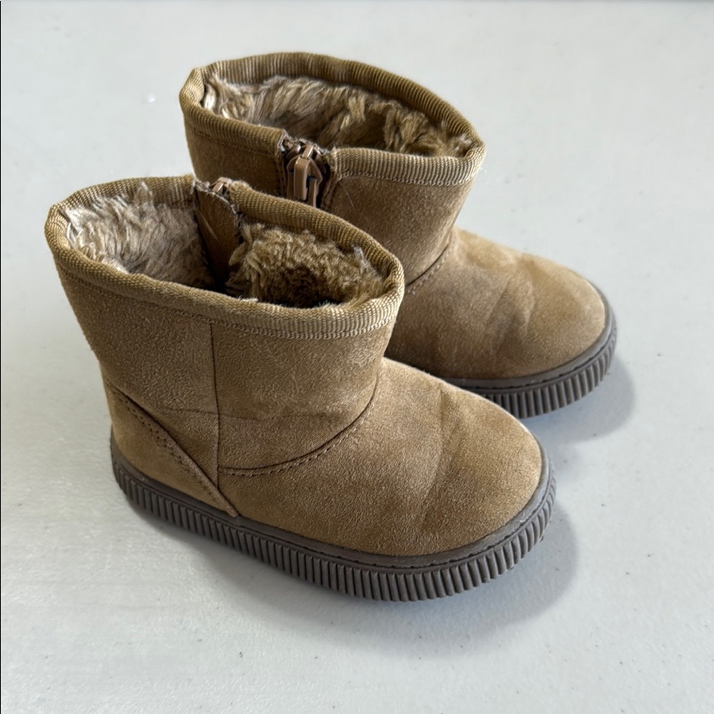 Cat & Jack Cozy Tan Boots Toddler size 5